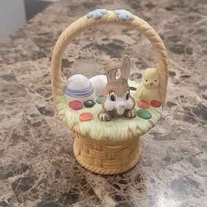 Porcelain Easter Basket Music Box MSR Imports BH